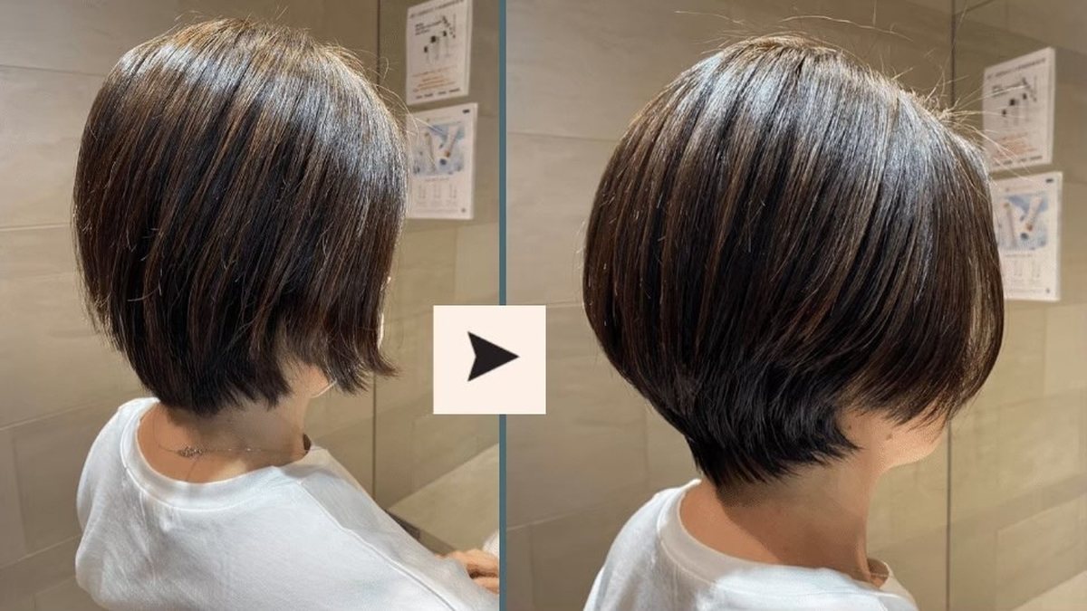 施術事例7：Before → After（ツヤとまとまり）
